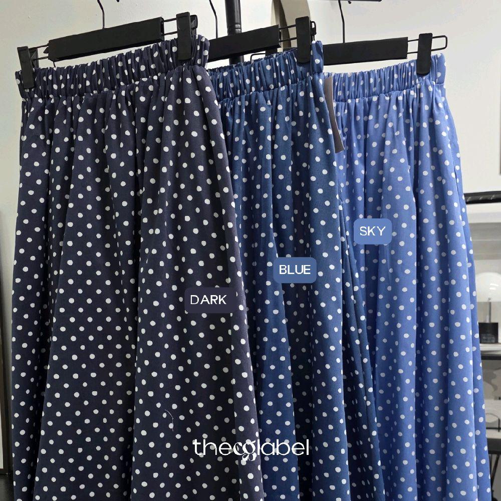 Polka Denim Skirt (CG Curated Series)