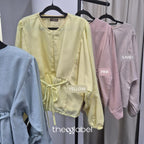 Elena Blouse - Salt Linen