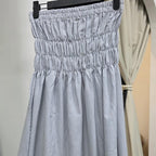 Smock Skirt (By The CG label - Linen Stripes series)