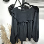 Serina Cropped Blouse (CGLABEL - Cotton Foam)