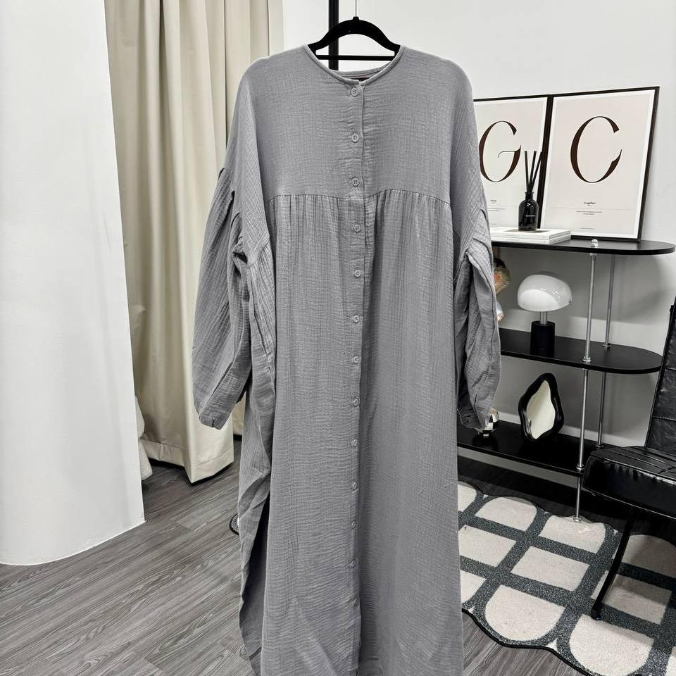 Mum Button Dress (CGLABEL - Foam)