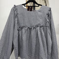 Serina Cropped Blouse (CGLABEL - Seersucker)