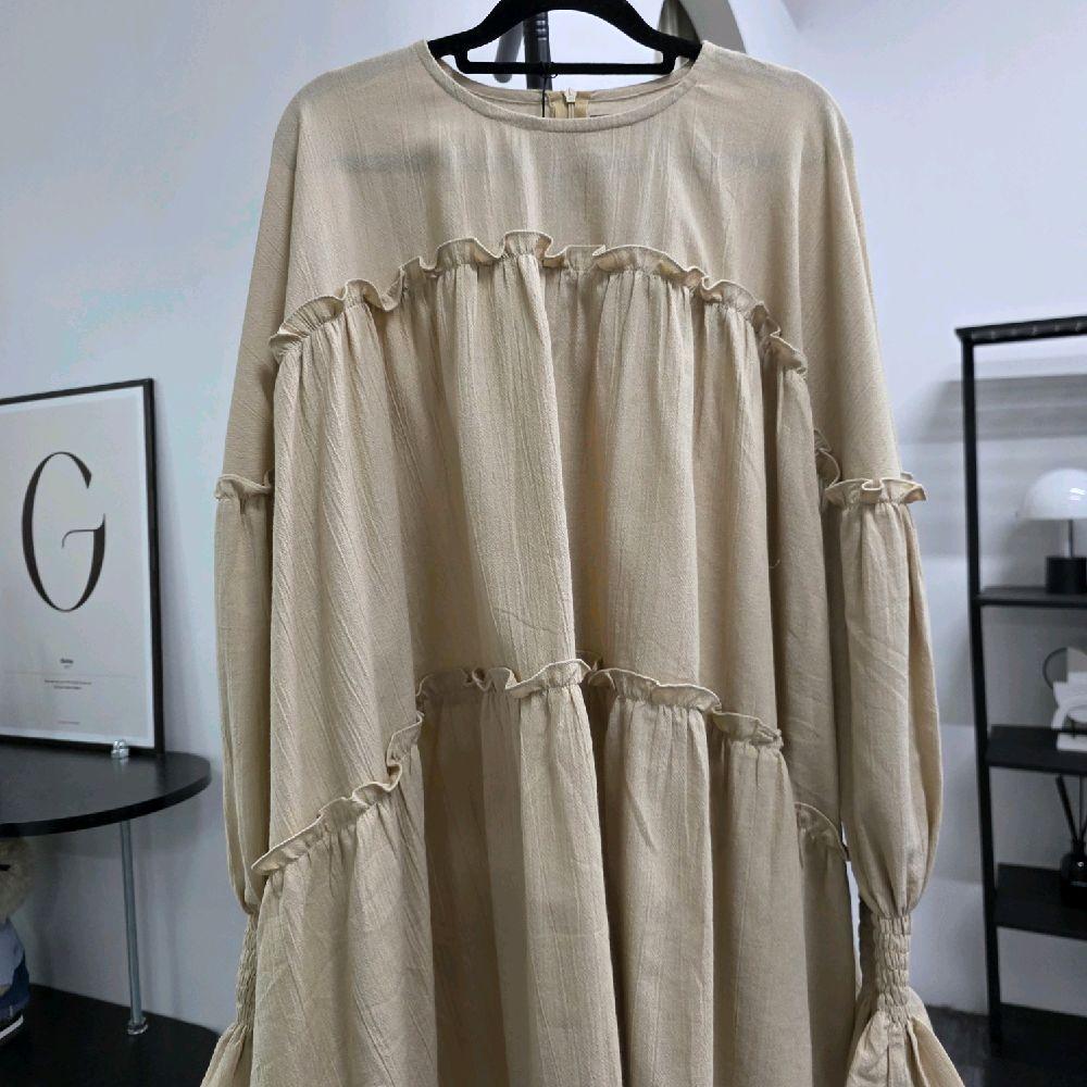 Santorini Ruffles Blouse (CGLABEL - Linen Crinkle)