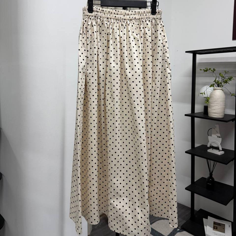 Polka Poplin Skirt (CG Curated Series)