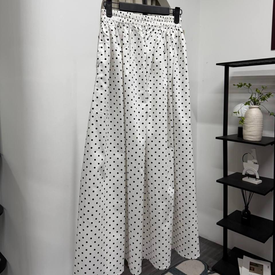 Polka Poplin Skirt (CG Curated Series)