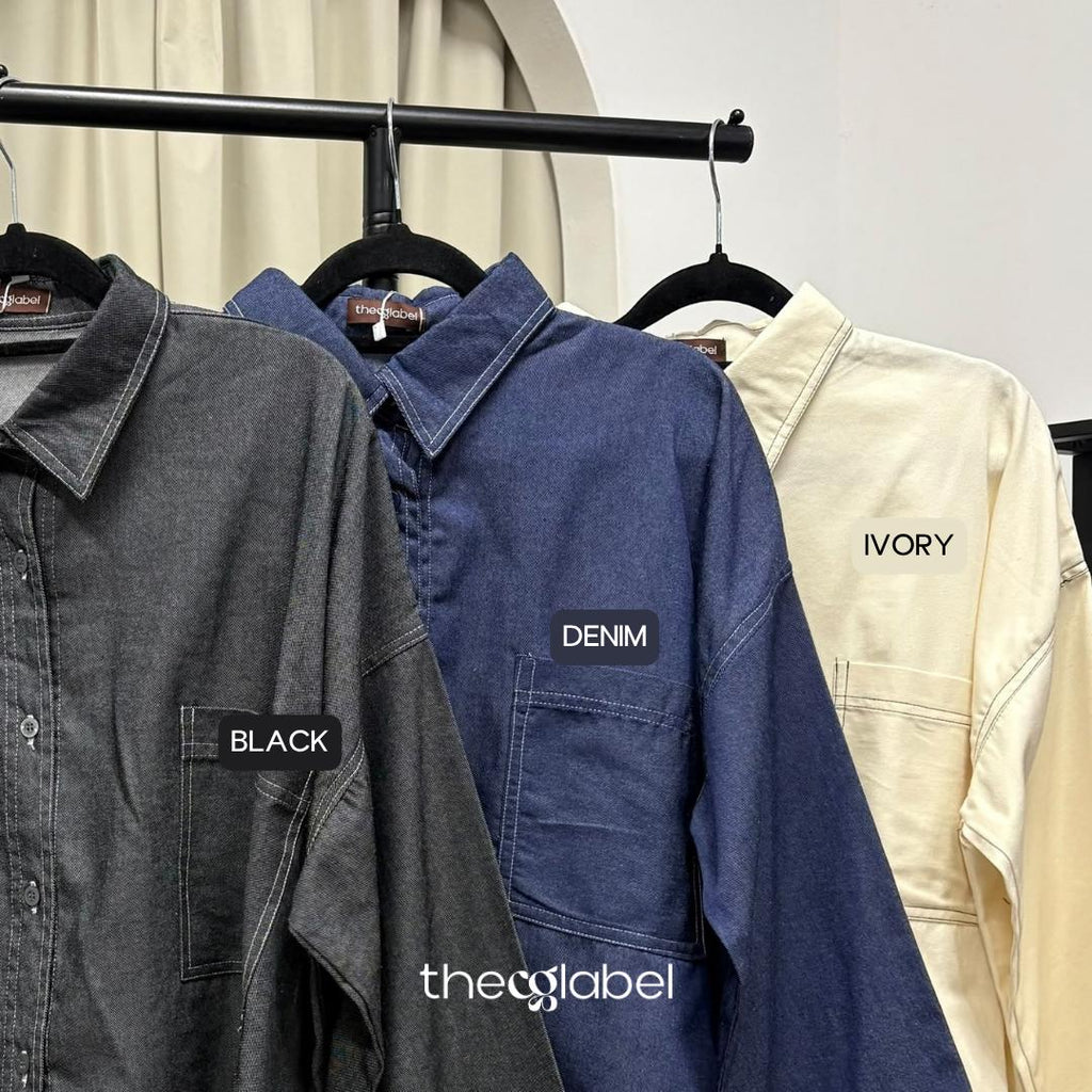 Boxy Shirt (CGLABEL- Twill Denim)