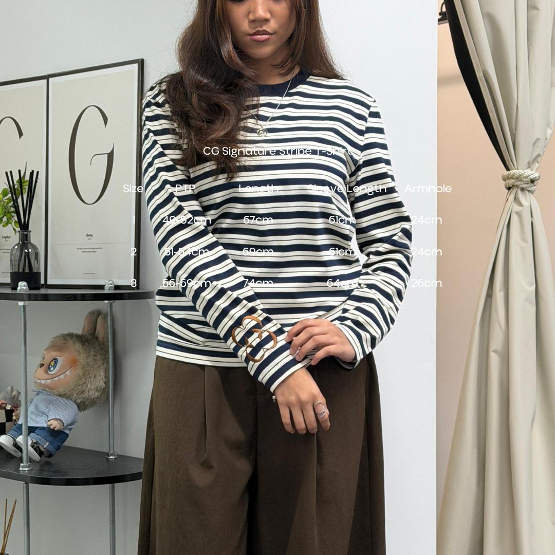 CG Signature Stripe T-Shirt (CGLABEL - Cotton Jersey Knit)