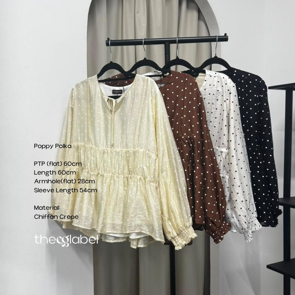 Poppy Polka (CGLABEL - Chiffon Crepe)
