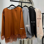 Lucy Lace Blouse (CGLABEL - Satin)