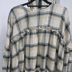 Santorini Ruffles Blouse (CGLABEL - Flannel)