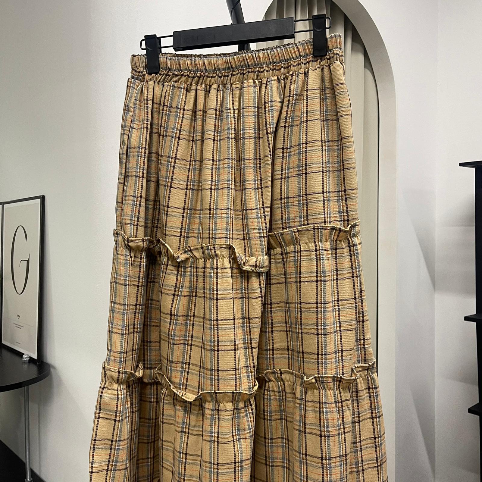 Meera Tiered Skirt (CGLABEL - Flannel)