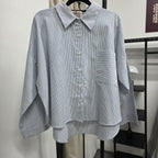 Boxy Shirt (CGLABEL - Linen Stripes)