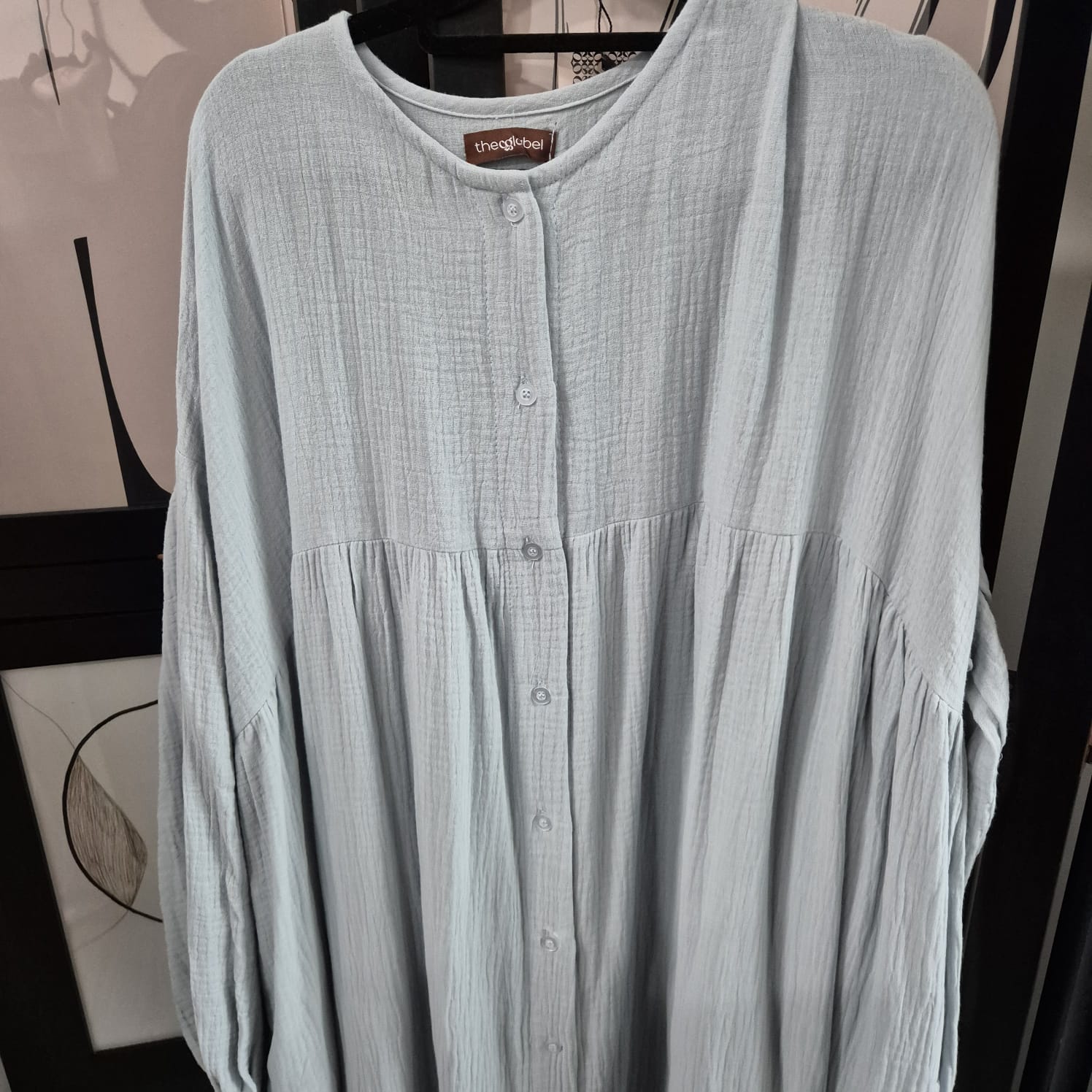 Mum Button Dress (CGLABEL - Foam)