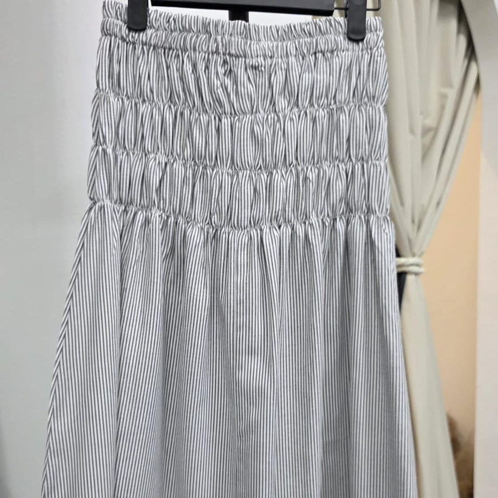 Smock Skirt (By The CG label - Linen Stripes series)