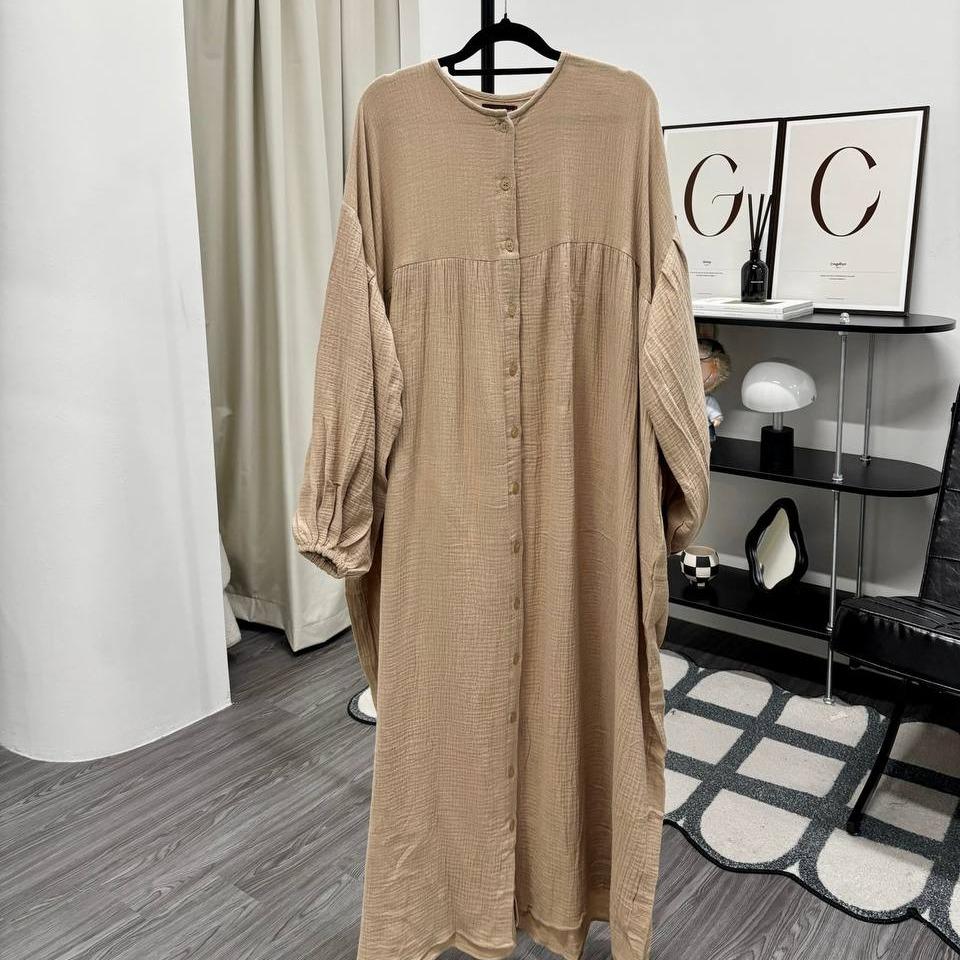 Mum Button Dress (CGLABEL - Foam)