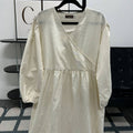 Fuss Free Kimono Dress (by thecglabel - Striped Linen Material)