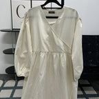 Fuss Free Kimono Dress (by thecglabel - Striped Linen Material)