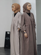 Fuss Free Kimono Dress (By thecglabel- Checkered Linen)