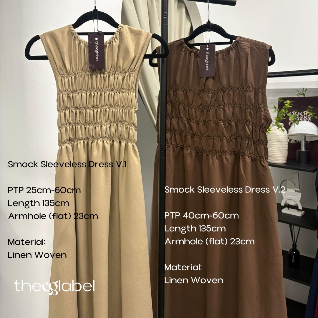 Smock Sleeveless Dress V.1 (By thecglabel - Linen Woven material)