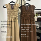 Smock Sleeveless Dress V.2 (By thecglabel - Linen Woven material)