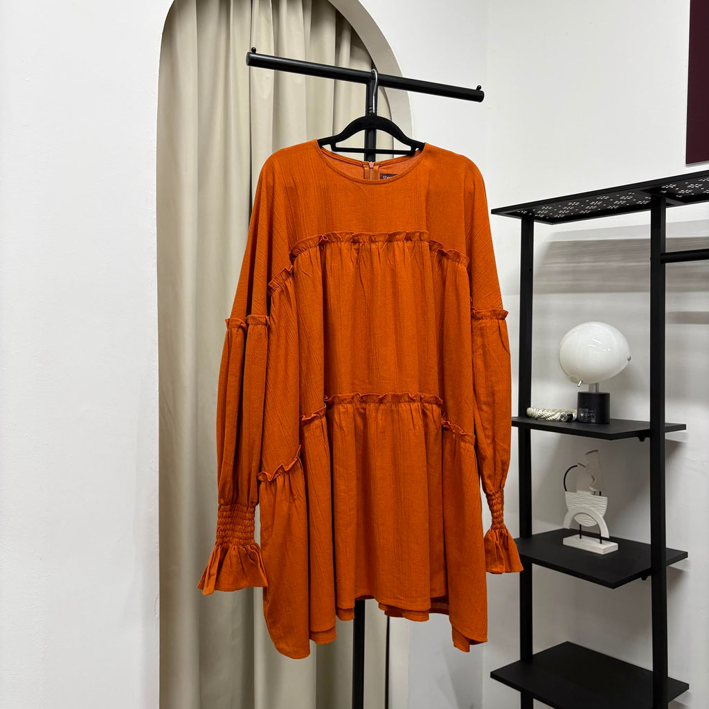 Santorini Ruffles Blouse (CGLABEL - Linen Crinkle)