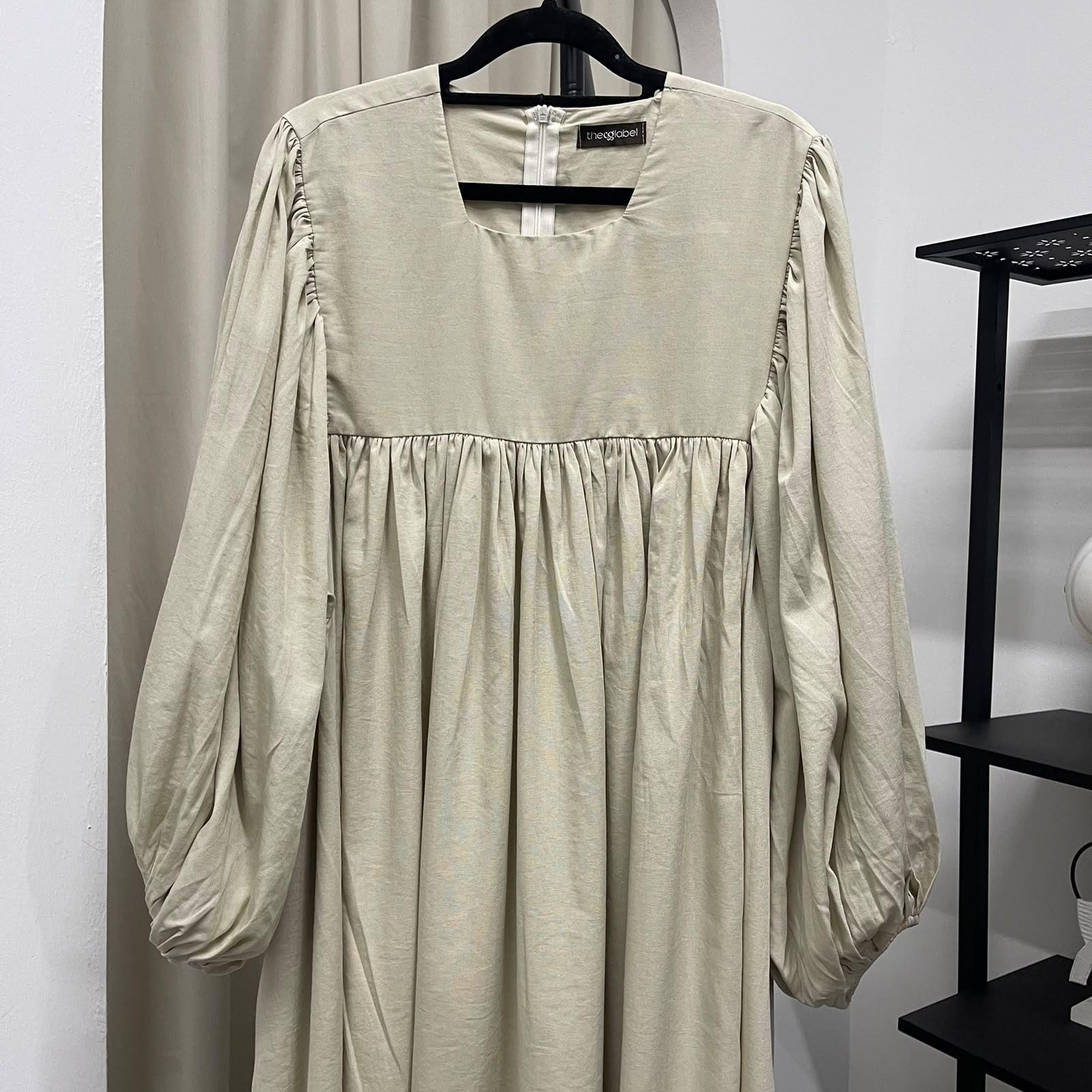 Amani Puffy Sleeve Dress (CGLABEL - Cotton Linen)