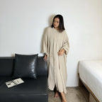 Mum Button Dress (CGLABEL - Foam)