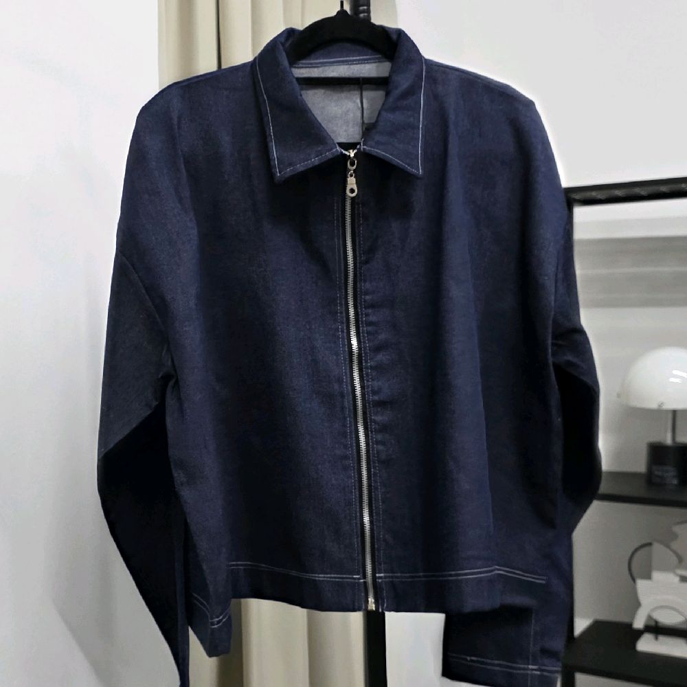 Zipper Denim Jacket (CG Curated Series)