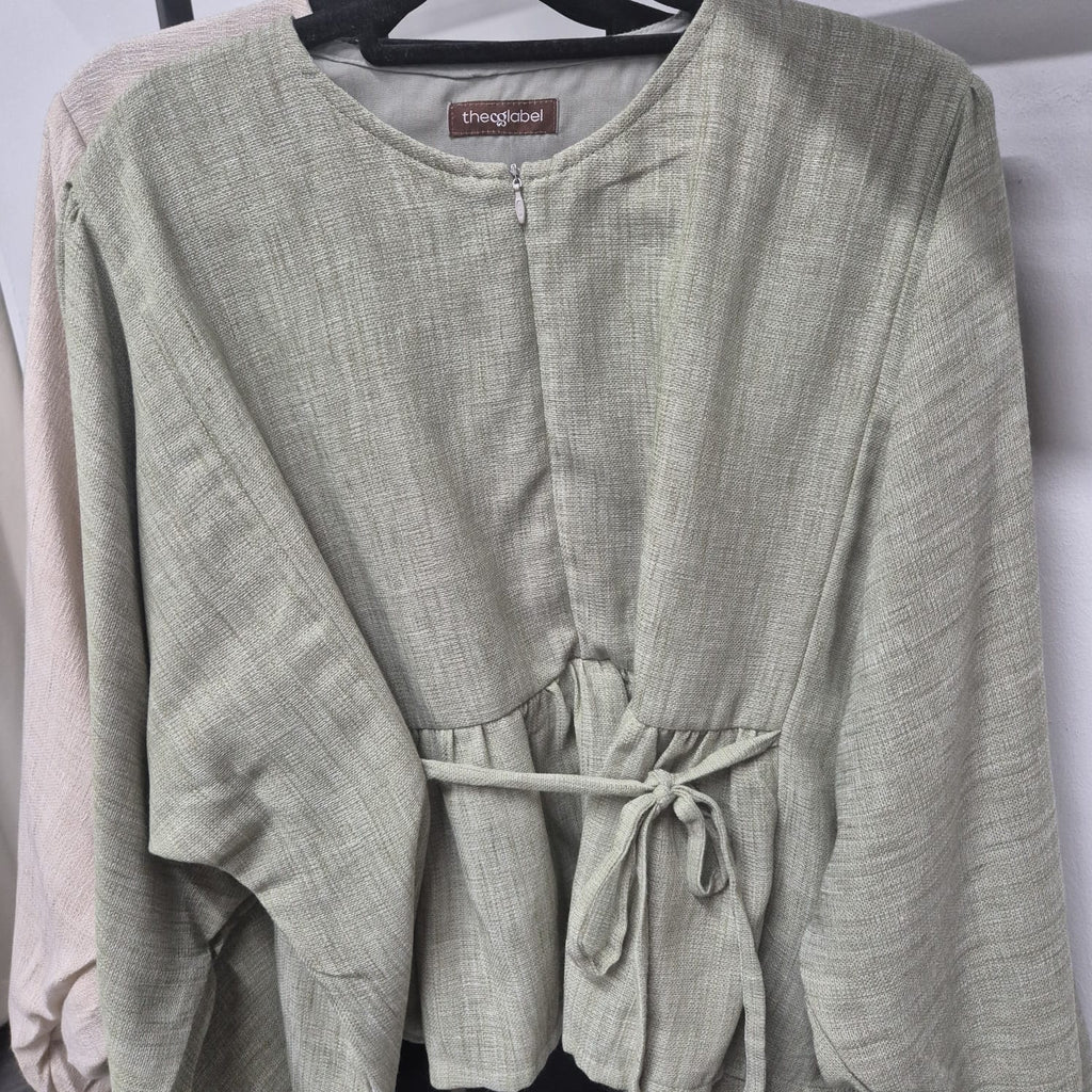 Elena Blouse - Salt Linen