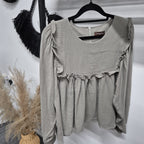 Serina Cropped Blouse (CGLABEL - Cotton Foam)