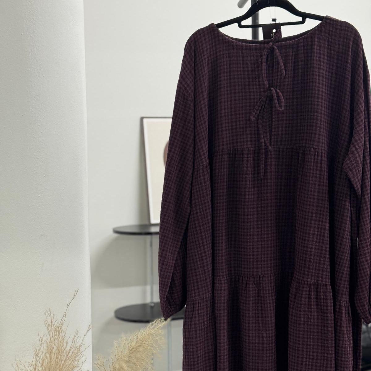 Babydoll Oversized Top (By thecglabel- Checkered Linen)