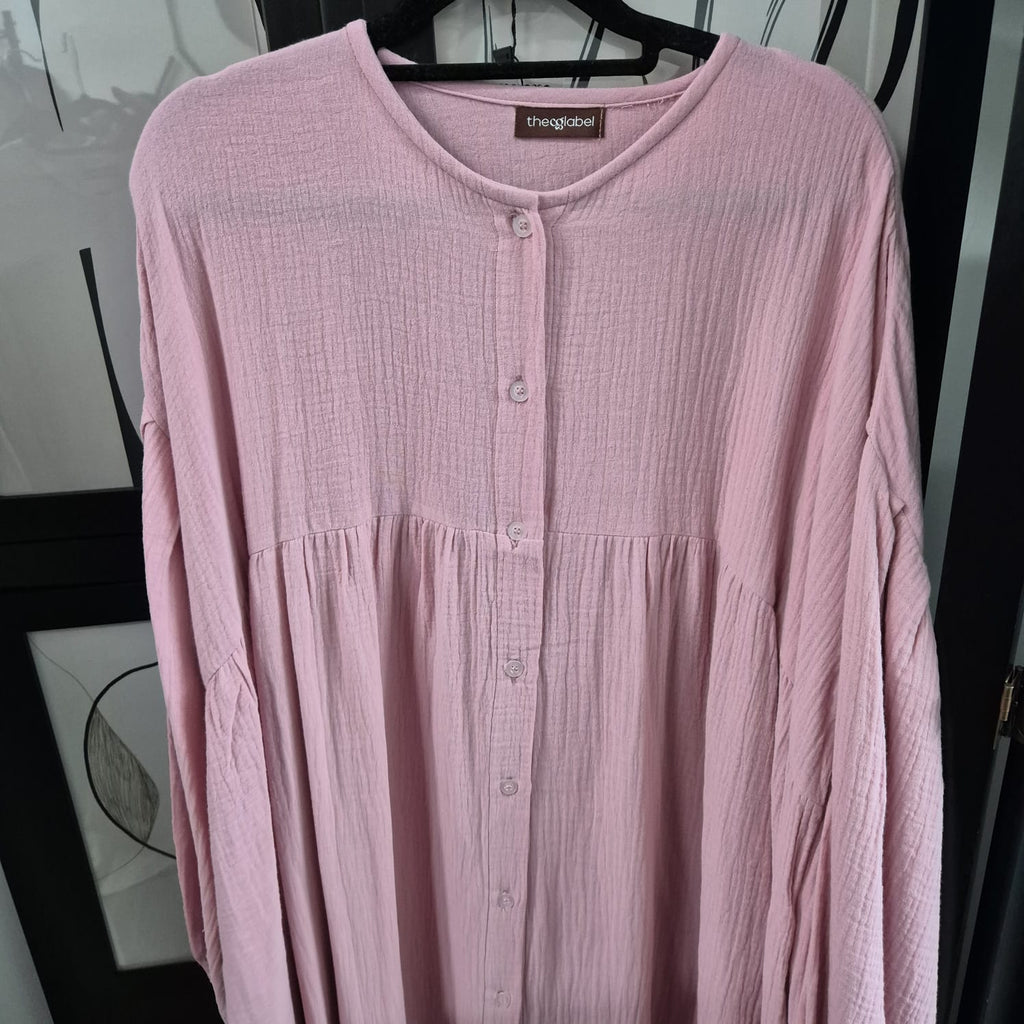 Mum Button Dress (CGLABEL - Foam)