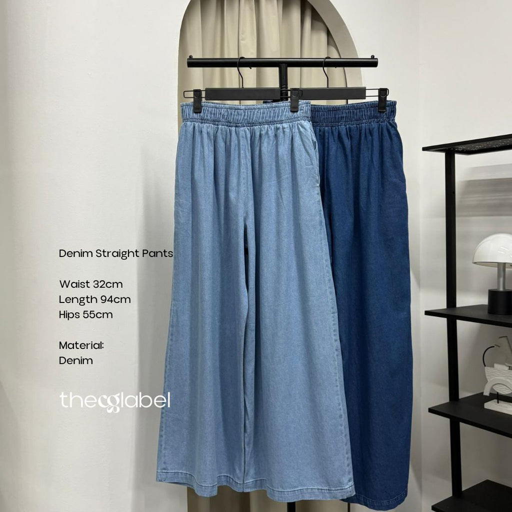 Denim Straight Pants (CG Curated Series)