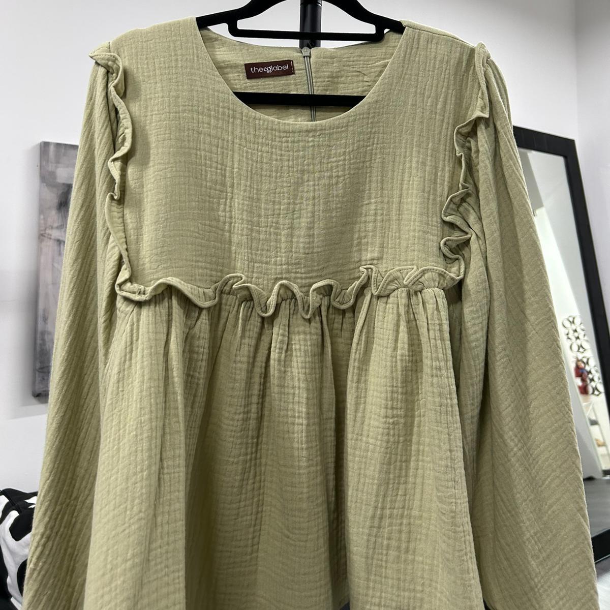 Serina Cropped Blouse (CGLABEL - Cotton Foam)