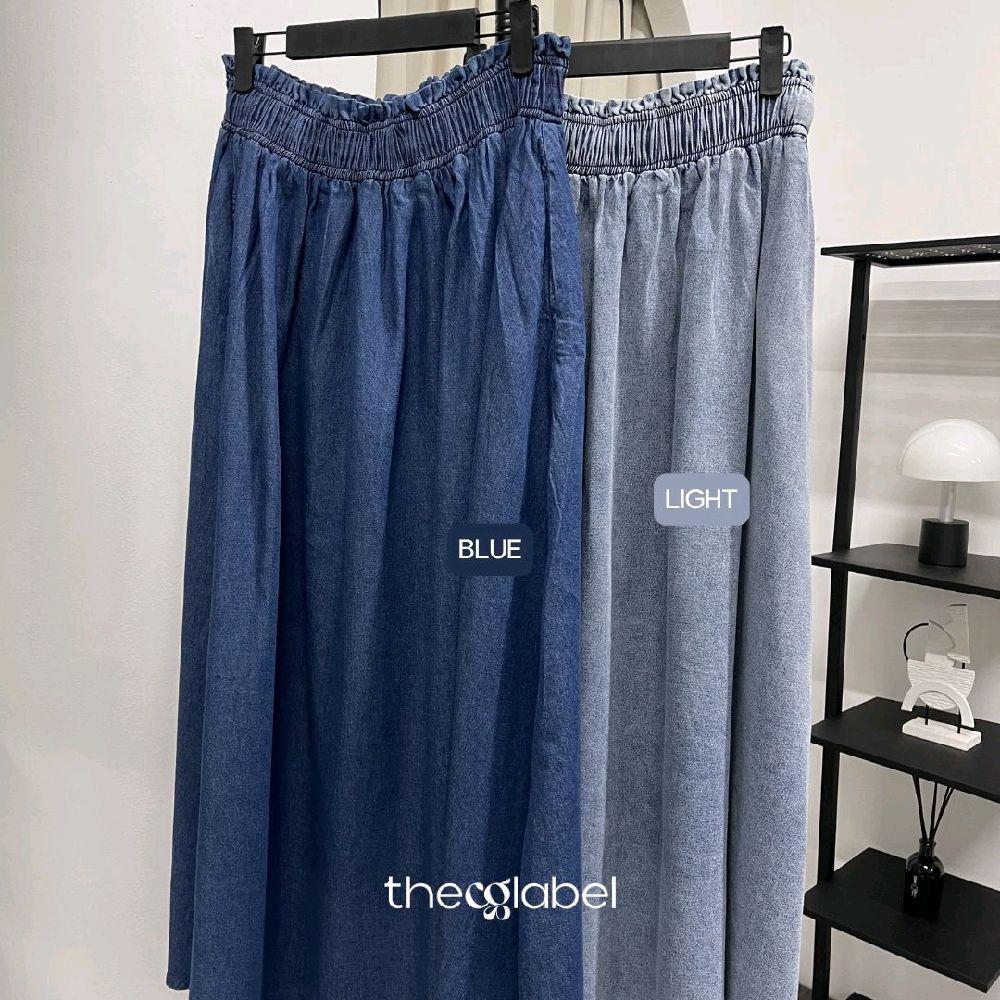 Poplin Denim skirt (CG Curated series)