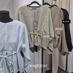 Elena Blouse - Salt Linen
