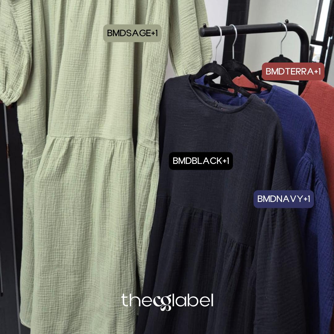 Basic Oversized Maxi Dress (THECGLABEL - Cotton Foam Series)