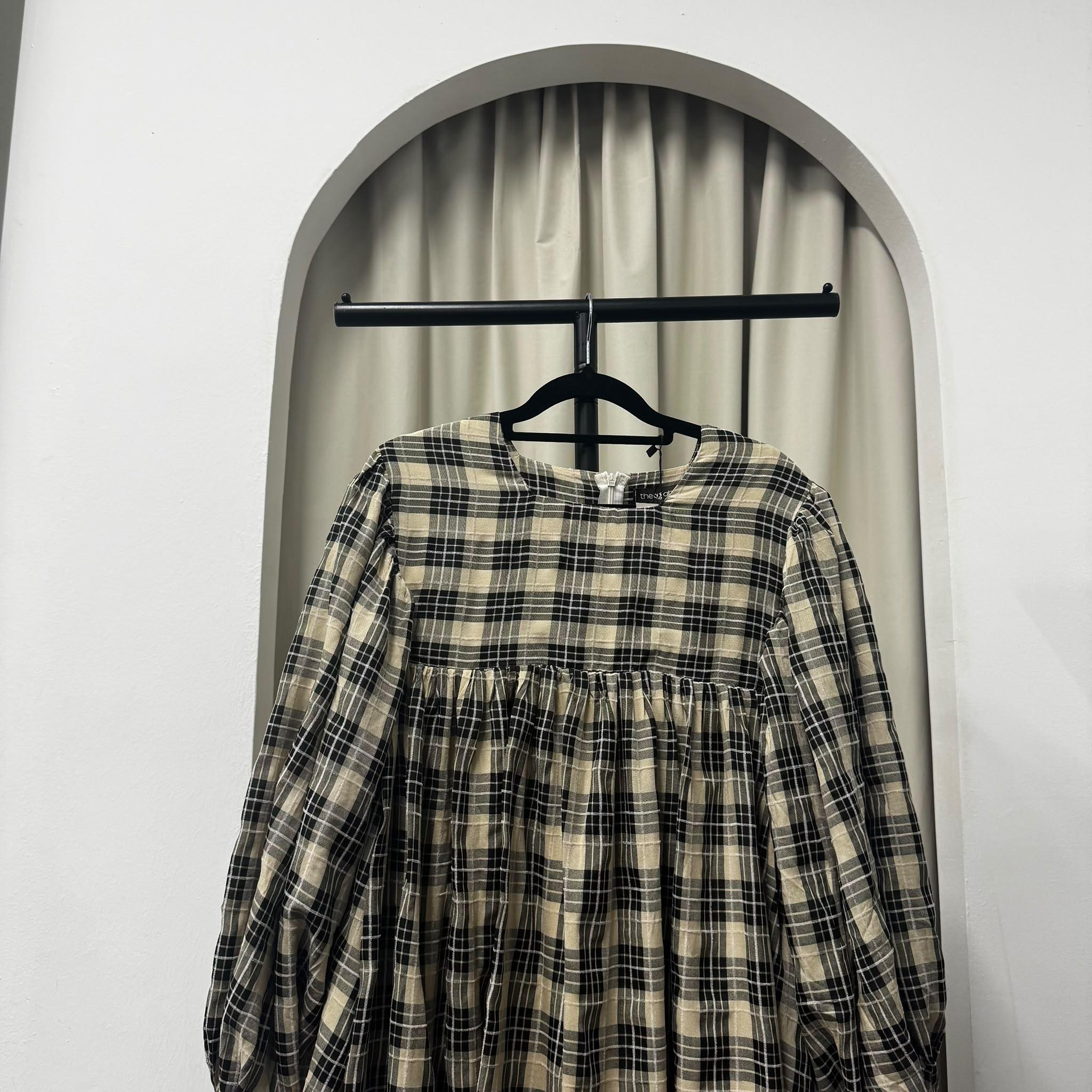 Amani Puffy Sleeve Dress (CGLABEL - Cotton Mix Poly)