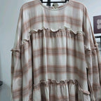 Santorini Ruffles Blouse (CGLABEL - Flannel)