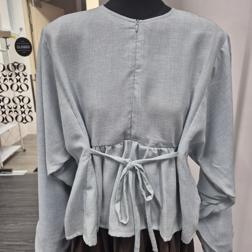 Elena Blouse - Salt Linen
