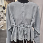 Elena Blouse - Salt Linen