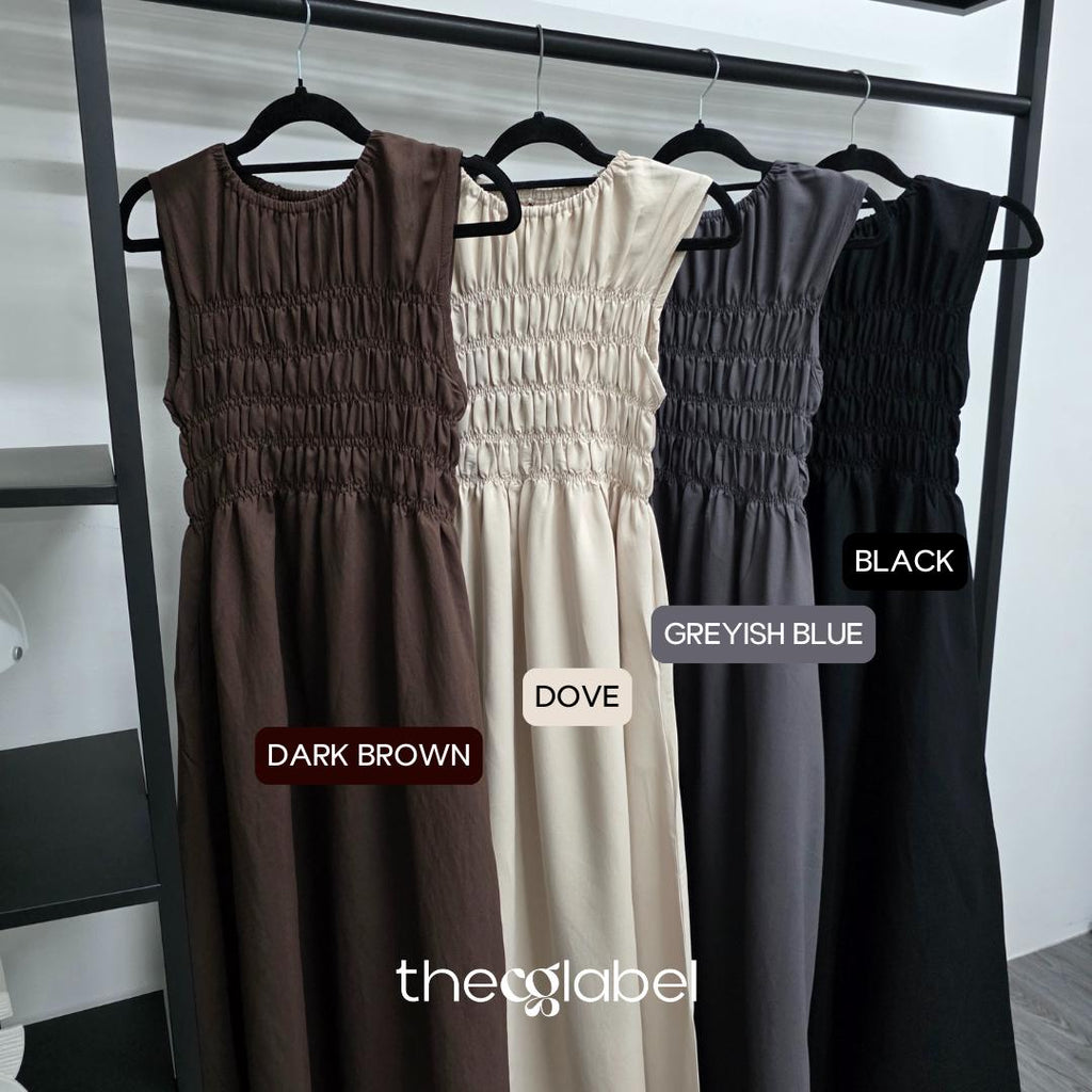 Smock Sleeveless Dress V.3 ( By thecglabel - Plain Linen Series)