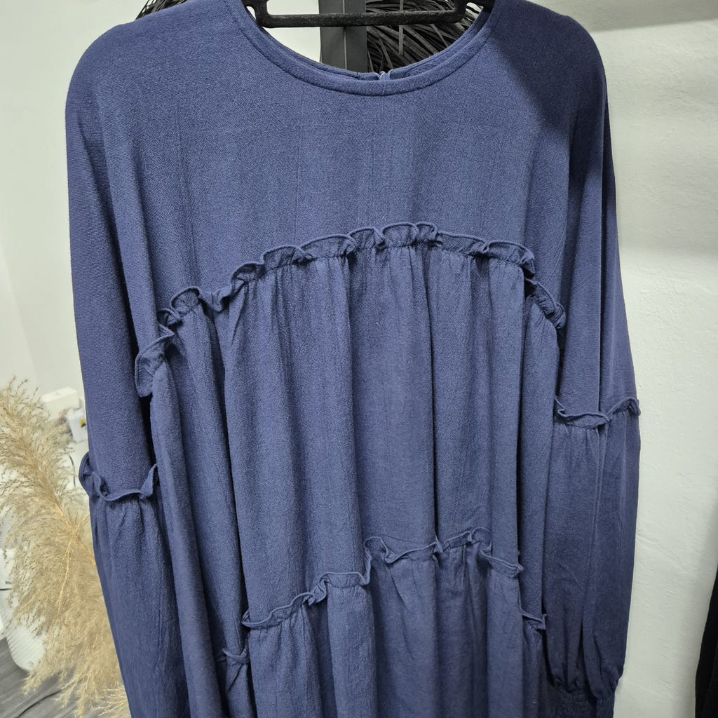 Santorini Ruffles Blouse (CGLABEL - Linen Crinkle)