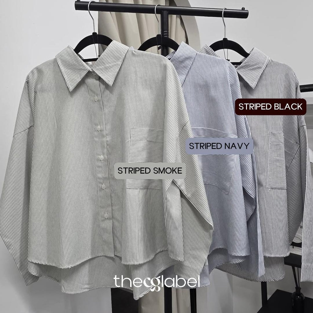Boxy Shirt (CGLABEL - Linen Stripes)