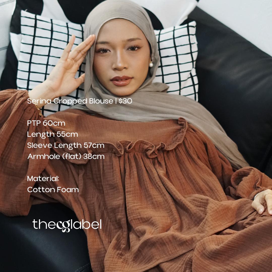 Serina Cropped Blouse (CGLABEL - Cotton Foam)