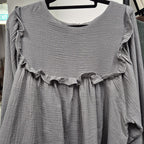 Serina Cropped Blouse (CGLABEL - Cotton Foam)