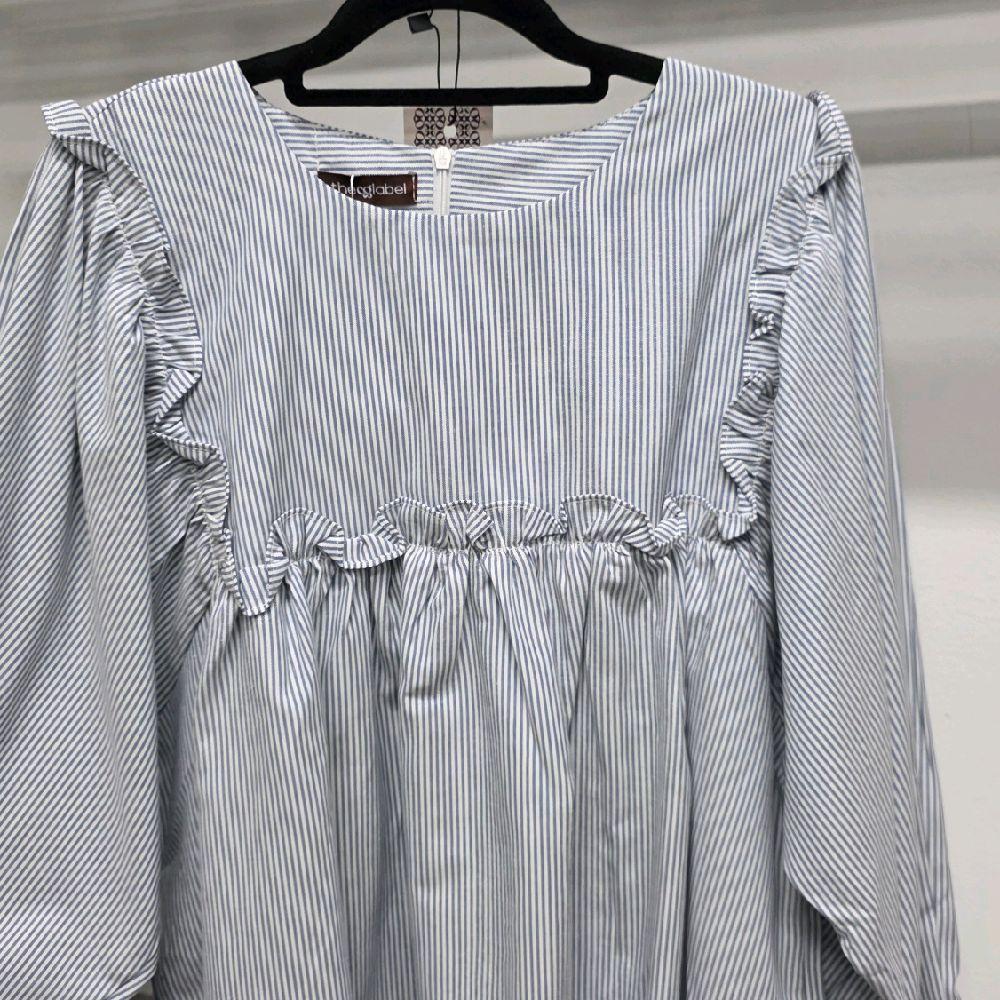 Serina Blouse (CGLABEL - Linen Stripes)