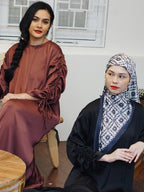 Scrunch Sleeve Dress (Thecglabel RAYA - Satin Series)