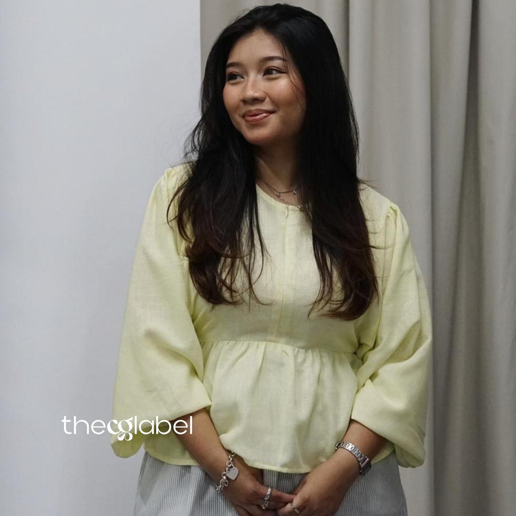 Elena Blouse - Salt Linen