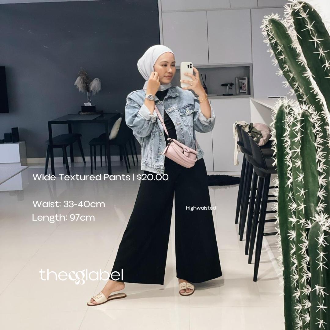 Wide Textured Pants [CG Curated Series]